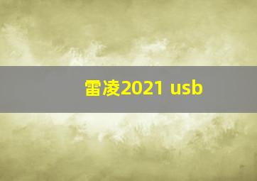 雷凌2021 usb